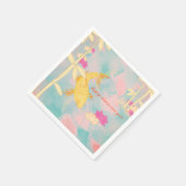 Sweet Orange Koi Serviette (Ecke)