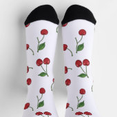Sweet Orchard Cherry Pattern Socken (Oben)