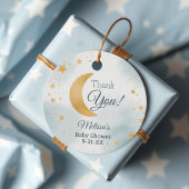 Sweet Over the Moon Danke, Baby Shower Geschenkanhänger