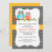 Sweet Owl Baby Dusche einladen Einladung (Vorne/Hinten)