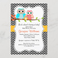 Sweet Owl Baby Dusche einladen
