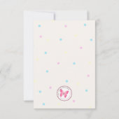 Sweet Owl Birthday Einladung (Rückseite)