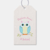 Sweet Owl Birthday Geschenkanhänger (Vorderseite)