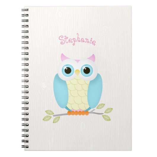 Sweet Owl Birthday Notizblock (Vorderseite)