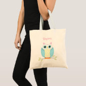 Sweet Owl Birthday Tragetasche (Vorderseite (Produkt))