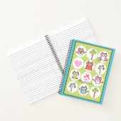 Sweet Owl Sampler Personalisiertes Notebook Notizblock (Innenseite)