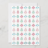 Sweet Owls Neutral Baby Shower Einladungen (Rückseite)