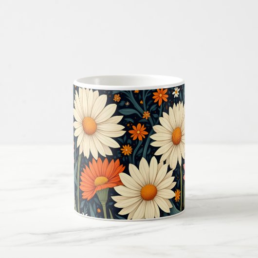 Sweet Painted Daisies Kaffeetasse (Mittel)