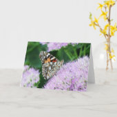 Sweet Painted Lady Karte (Gelbe Blume)