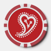 Sweet Paisley Hearts in Cherry Pokerchips (Vorderseite)