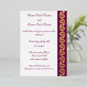 Sweet Paisley Hörnchen im Weingebiet Einladung (Stehend vorne)