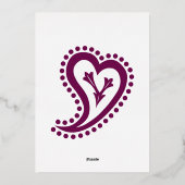 Sweet Paisley Hörnchen im Weingebiet Einladung (Rückseite)