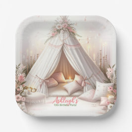 Sweet Pajama Party Girly Sleepover Geburtstag Pappteller