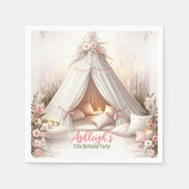 Sweet Pajama Party Girly Sleepover Geburtstag Serviette