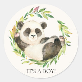 Sweet Panda Bear Es ist ein Junge Gefallen Sticker