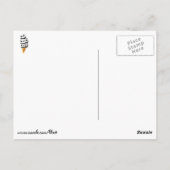 Sweet Panda Bear Ice Creme Cone Postkarte (Rückseite)