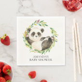Sweet Panda Bear Neutral Baby Duschpapier Napkins Serviette (Beispiel)