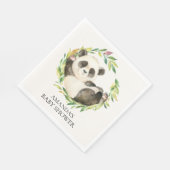 Sweet Panda Bear Neutral Baby Duschpapier Napkins Serviette (Ecke)
