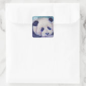 SWEET PANDA QUADRATISCHER AUFKLEBER (Tasche)
