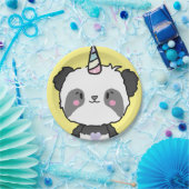 Sweet Panda Unicorn Girly Birthday Paper Plate Pappteller (Party)