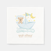 Sweet Paper Boat Bear Serviette (Vorderseite)