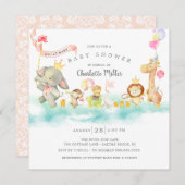 Sweet Parade Baby Dusche Einladung (Vorne/Hinten)