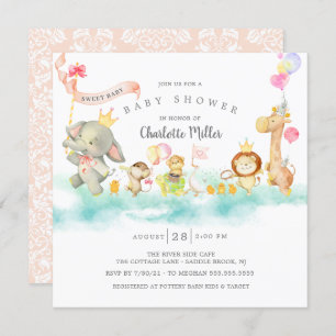 Sweet Parade Baby Dusche Einladung