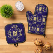 Sweet Passover Ofenhandschuh & Topflappen-Set (Oben Unten)