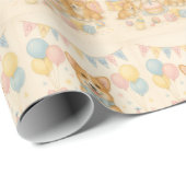 Sweet Pastel Adorable Corgi Babydusche Geschenkpapier (Rolleneckpunkt)