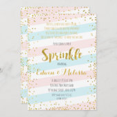Sweet Pastel Baby Sprinkle Invitationbaby, Dusche, Einladung (Vorne/Hinten)