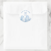 Sweet Pastel Blue Balloons Vielen Dank, dass Sie S Runder Aufkleber (Tasche)