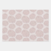 Sweet Pastel Blush Pink Girly Hydrangea Geschenkpapier Set (Vorderseite)
