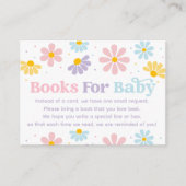 Sweet Pastel Daisy Baby Showbucher Begleitkarte (Vorderseite)