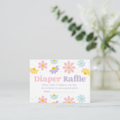 Sweet Pastel Daisy Babydusche Windelwanne Begleitkarte (Stehend Vorderseite)