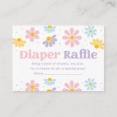 Sweet Pastel Daisy Babydusche Windelwanne Begleitkarte (Vorderseite)