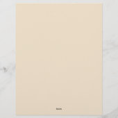 Sweet Pastel Flowers Stationery Paper Briefbogen (Rückseite)