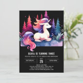 Sweet Pastel Horse Geburtstag Einladung (Stehend Vorderseite)