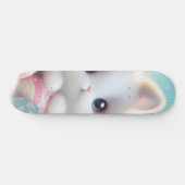 Sweet Pastel Kawaii Kitten Easter Eggs Skateboard (Horizontal)
