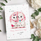 Sweet Pastel Llama Pun BESTE FREUNDIN Galentine's  Karte