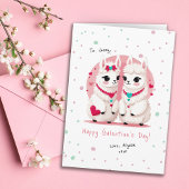 Sweet Pastel Llama Pun BESTE FREUNDIN Galentine's  Karte