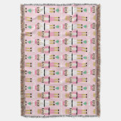 Sweet Pastel Nutcracker Weihnachten Decke (Vorderseite Vertikal)
