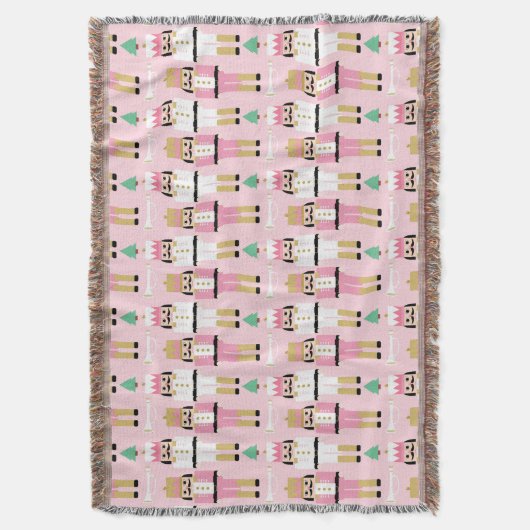 Sweet Pastel Nutcracker Weihnachten Decke (Vorderseite Vertikal)