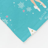 Sweet Pastel Nutcracker Weihnachten Fleecedecke (Ecke)