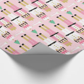 Sweet Pastel Nutcracker Weihnachten Geschenkpapier (Ecke)