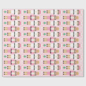 Sweet Pastel Nutcracker Weihnachten Geschenkpapier (Flach)