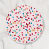 Sweet Pastel Rainbow Balloon Thank You Geschenkanhänger (Rückseite)