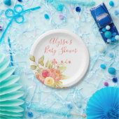 Sweet Pastel Rose Bouquet Papierplatte Pappteller (Party)