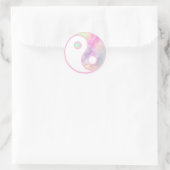 Sweet Pastel Yin Yang Runder Aufkleber (Tasche)