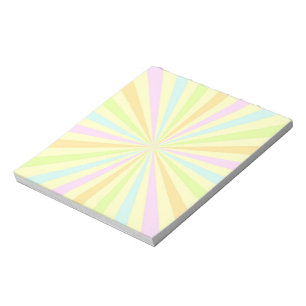 Sweet Pastels Spinning Wheels Burst Notizblock