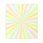 Sweet Pastels Spinning Wheels Burst Notizblock (Vorderseite)